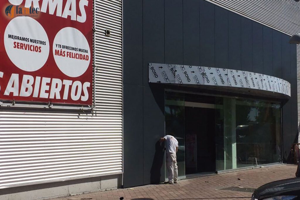 Instaladores de fachadas ventiladas de panel composite de aluminio STACBOND en Madrid